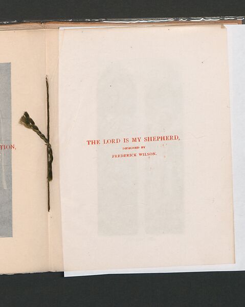 Memorial Windows, printed paper