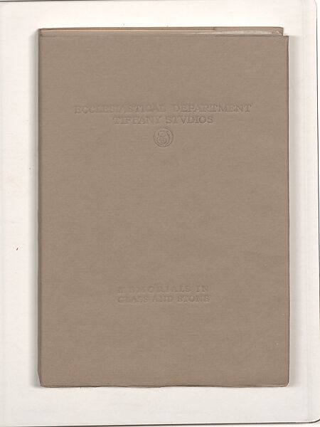 Memorials in Glass and Stone, printed paper