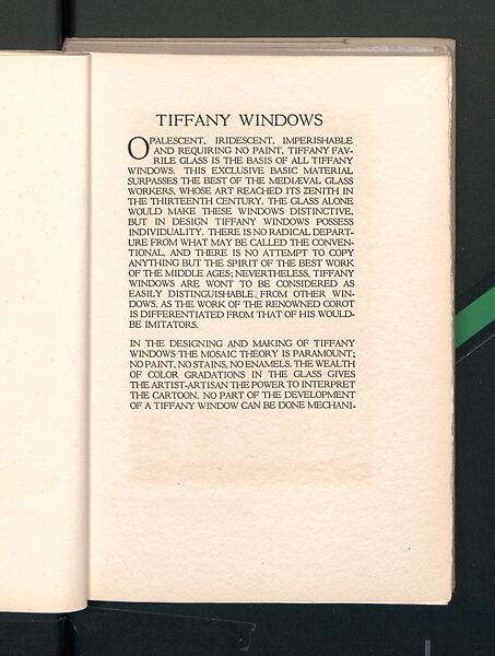 Memorials in Glass and Stone, printed paper