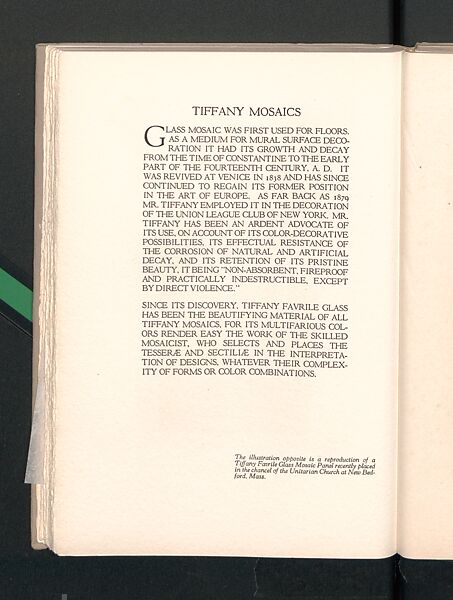 Memorials in Glass and Stone, printed paper