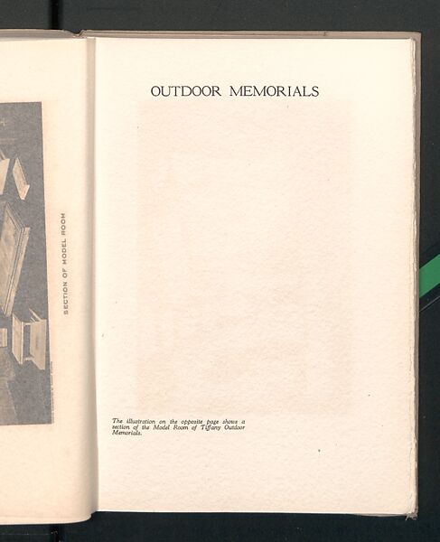 Memorials in Glass and Stone, printed paper