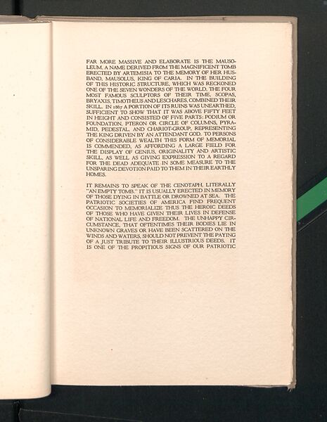 Memorials in Glass and Stone, printed paper