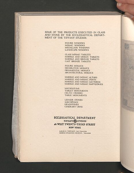 Memorials in Glass and Stone, printed paper