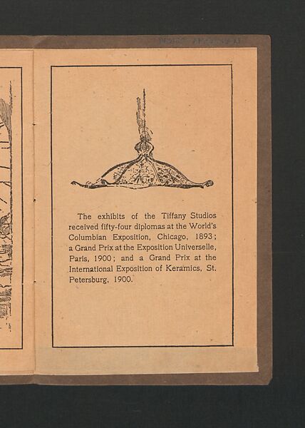 The work of Tiffany Studios, printed paper, American