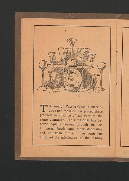 The work of Tiffany Studios, printed paper, American
