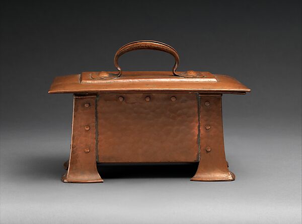 Humidor, Gustav Stickley (American, Osceola, Wisconsin 1858–1942 Syracuse, New York), Copper and wood, American