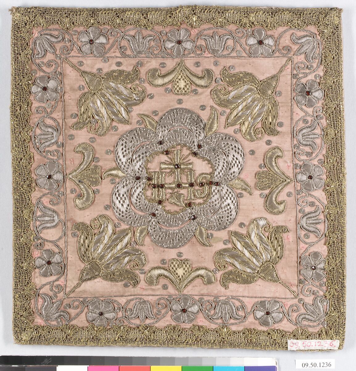 Chalice Veil, Silk and metal thread, Southern German
