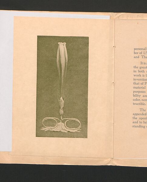 Tiffany Favrile Glass, printed paper, American