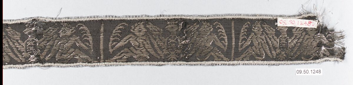 Galloon, Silk and metal thread, German, Silesia 