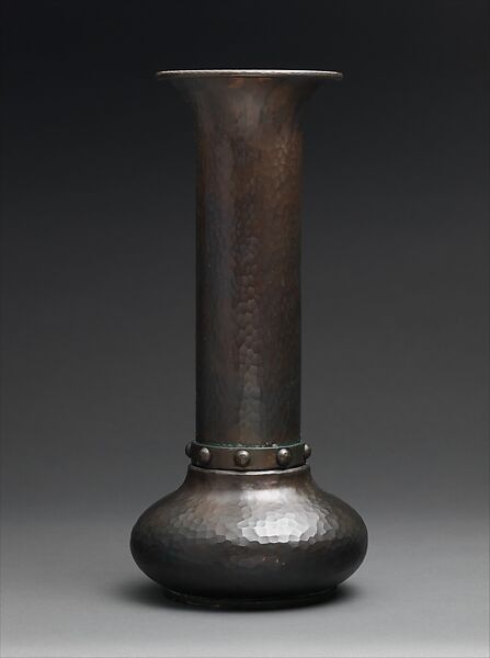 Vase, Roycroft (1895–1938), Copper, American 