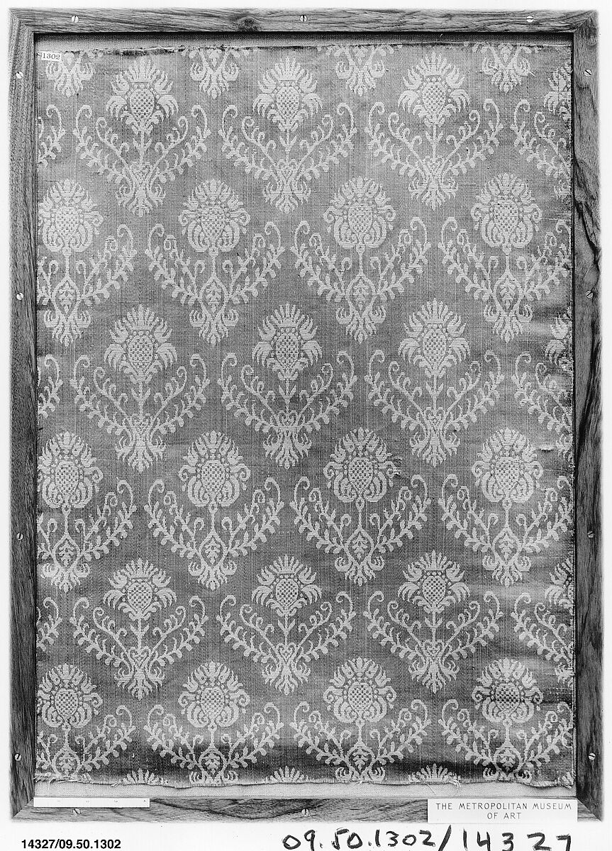 Fragment, Silk and linen, German 
