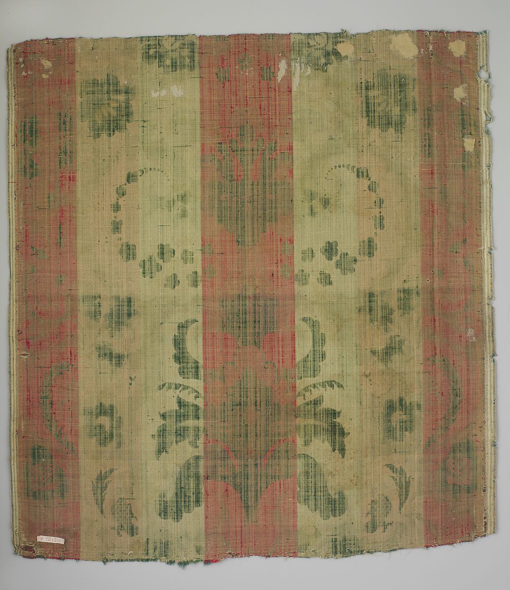 Piece, Silk and metal-wrapped thread, Italian, possibly Genoa