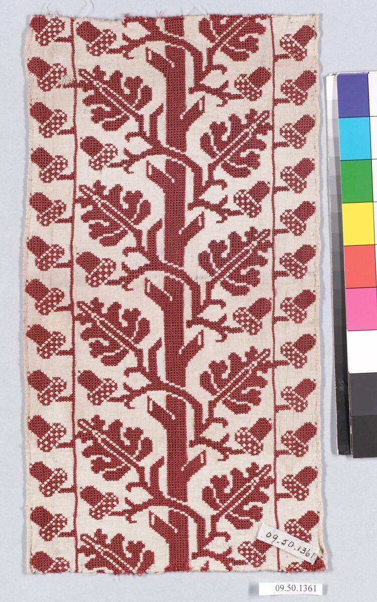 Band, Silk on linen, Italian