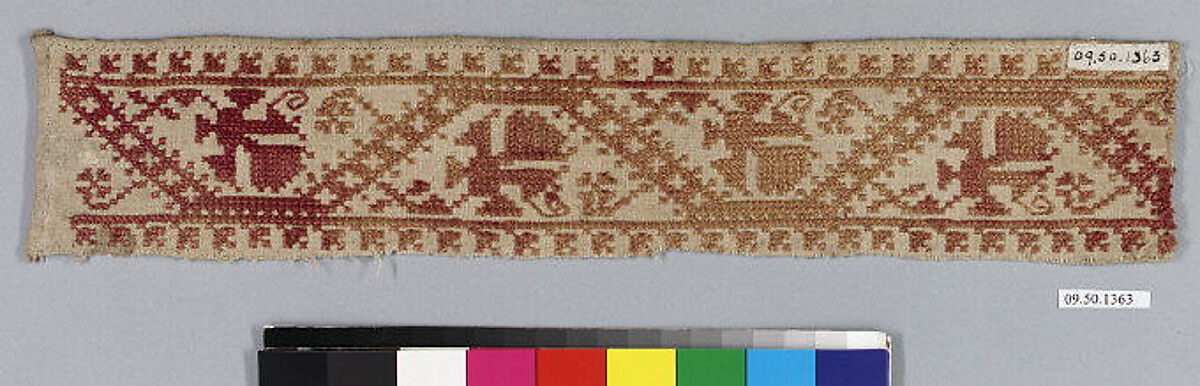 Band, Silk on linen, Italian 