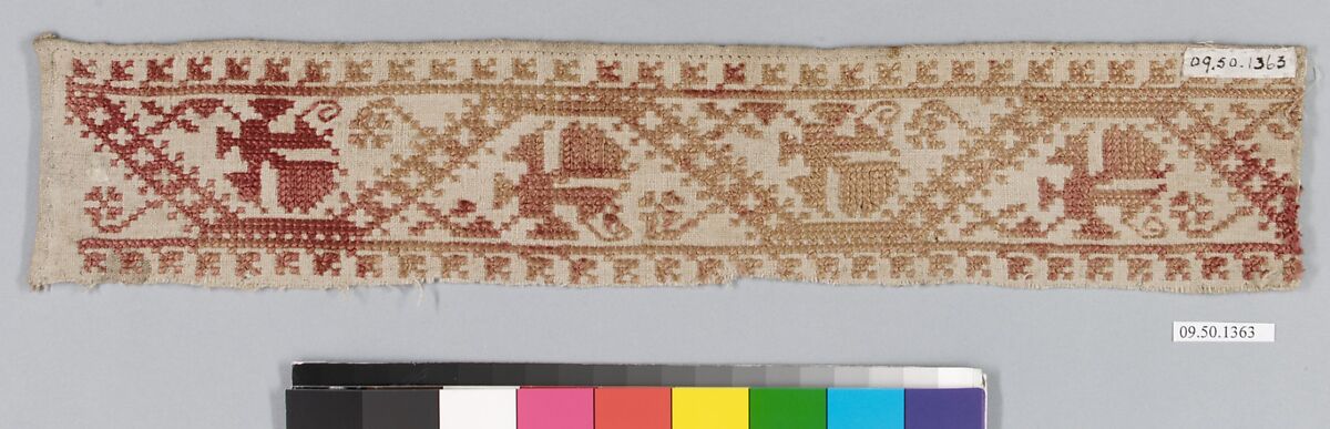 Band, Silk on linen, Italian