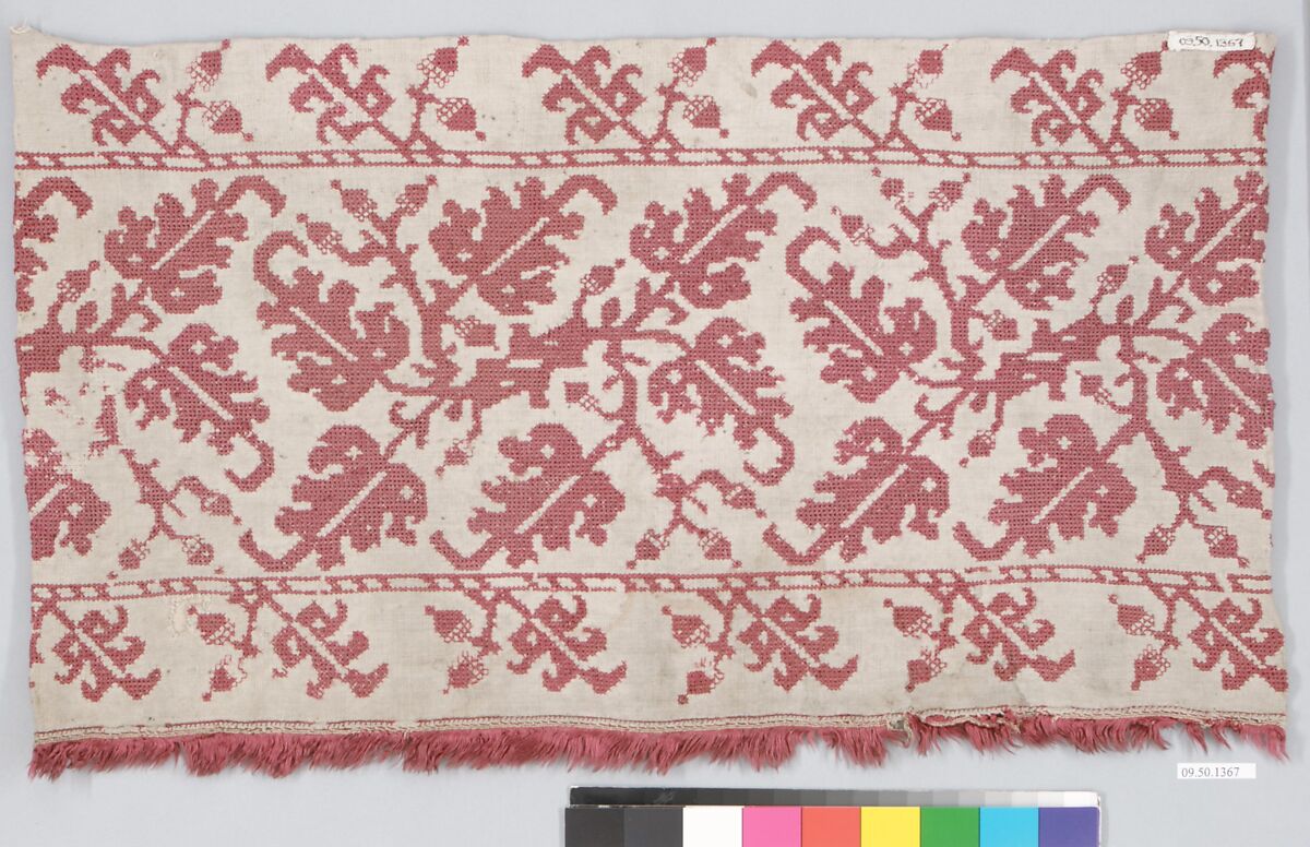 Band, Silk on linen, Italian