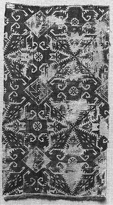 Fragment, Silk on linen, Greek Islands, Cyclades, Naxos 
