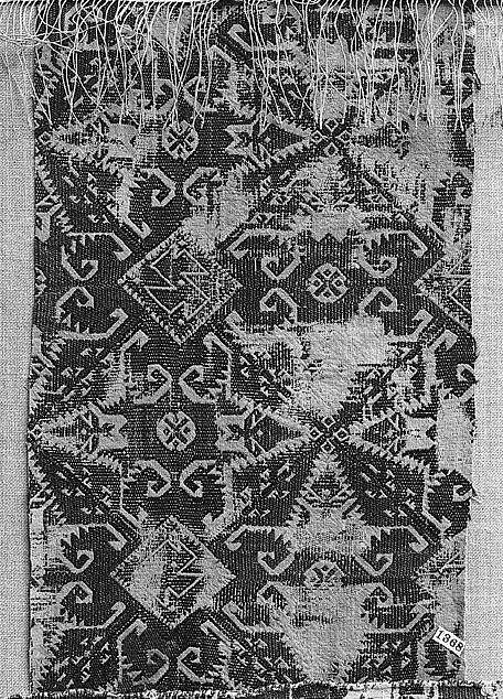 Fragment, Silk on linen, Greek Islands, Cyclades, Naxos