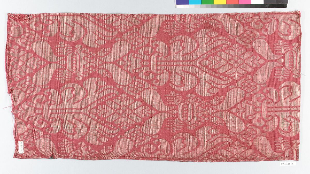 Piece, Silk and metal thread, Spanish