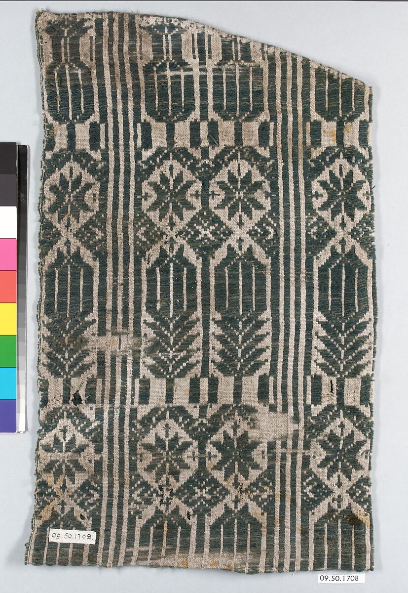 Fragment, Wool and linen weave, Italian, Lucca