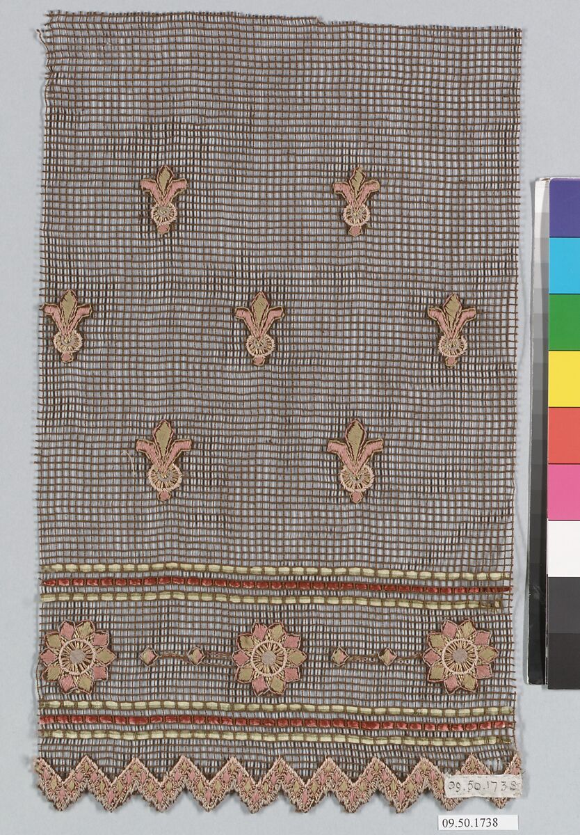 Fragment, Machine made lace, German