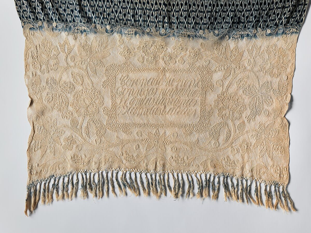 Shawl, Silk, cotton, Peruvian