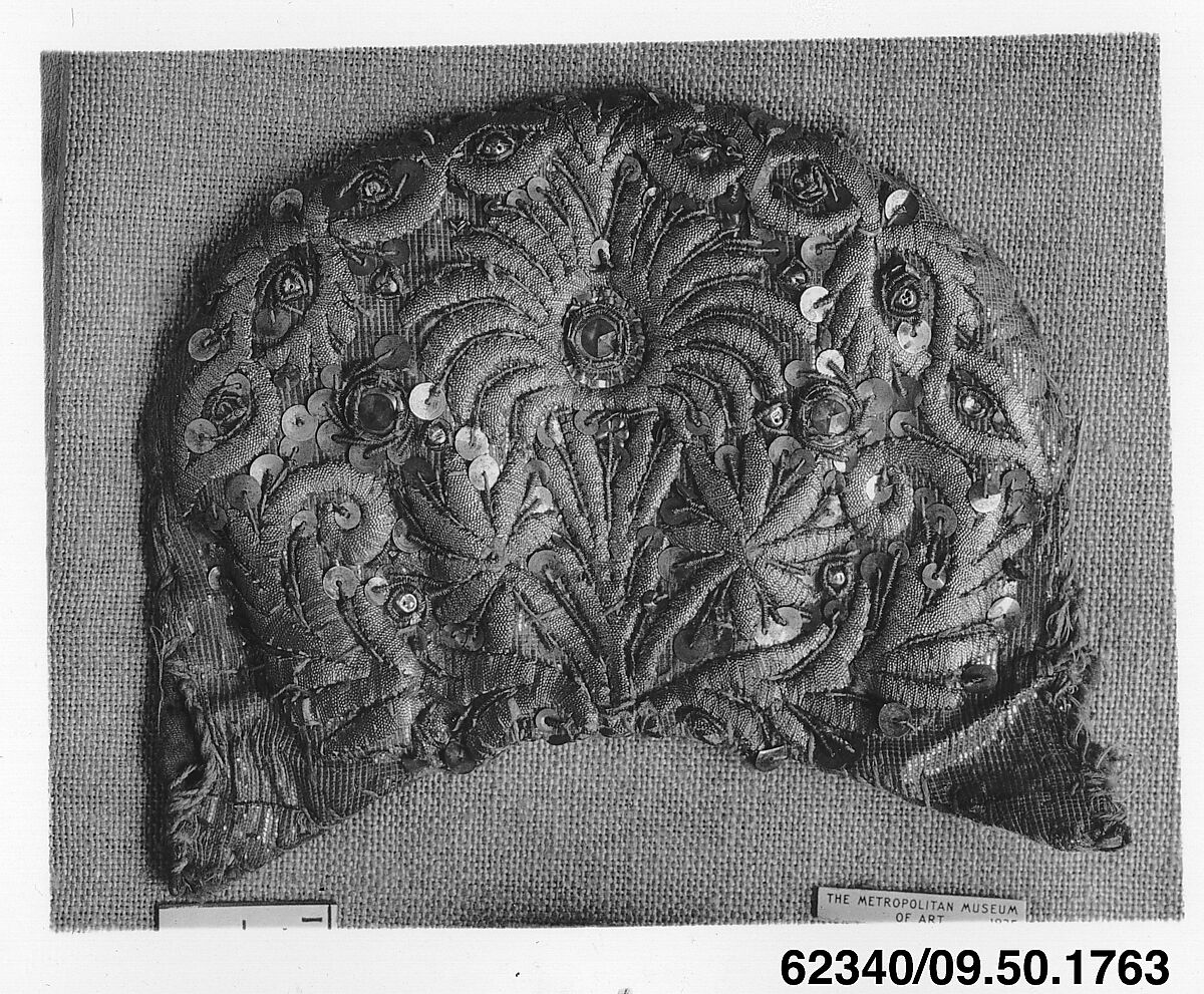 Cap crown, Metal thread, German