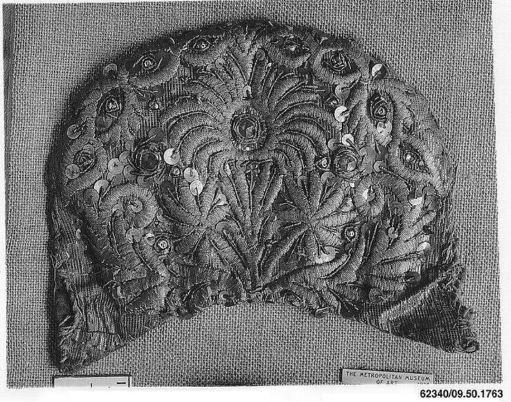 Cap crown, Metal thread, German