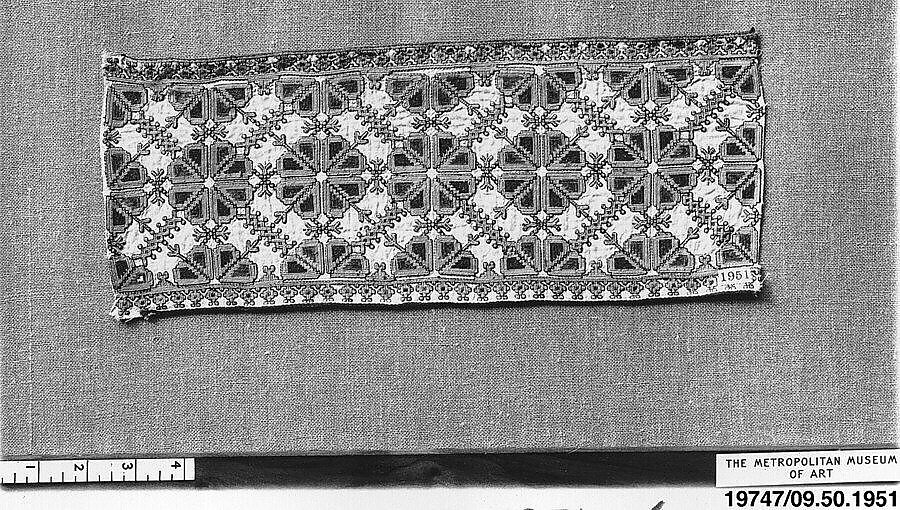 Sleeve band (?), Cotton, Central European