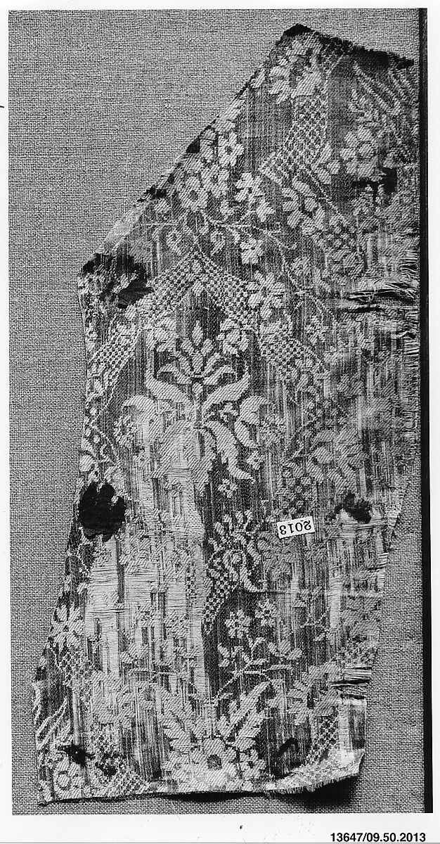 Fragment, Silk and cotton, German 