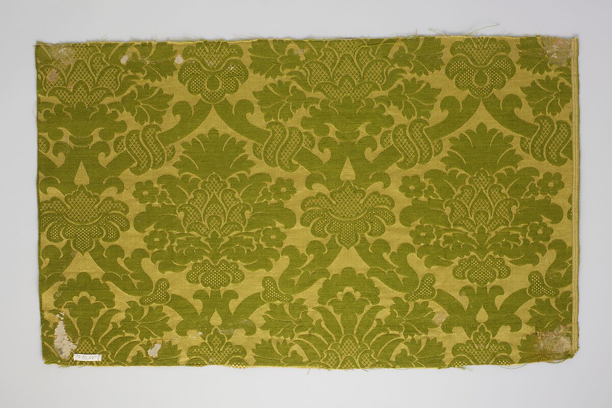 Piece, Silk and wool, probably German