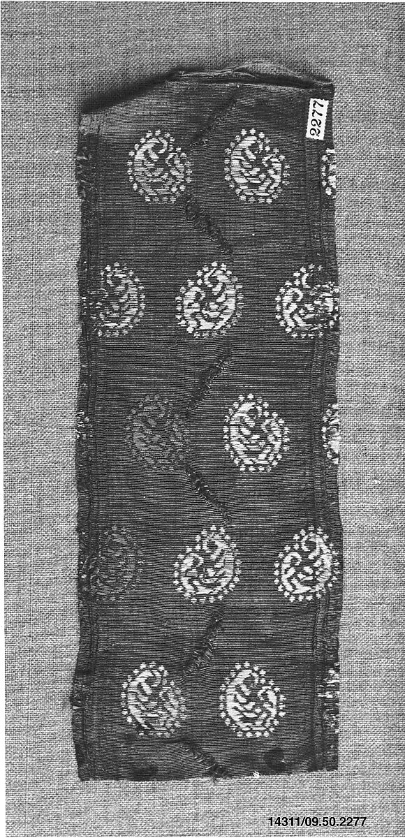 Piece, Silk and metal thread, Italian