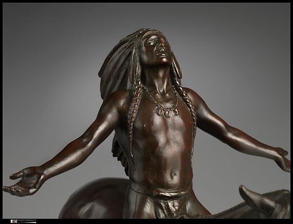 Appeal to the Great Spirit, Cyrus Edwin Dallin (Springville, Utah 1861–1944 Arlington Heights, Massachusetts), Bronze, American