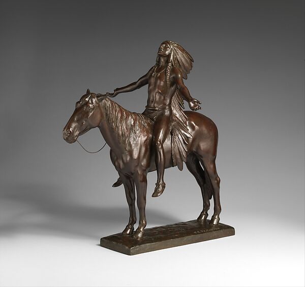 Appeal to the Great Spirit, Cyrus Edwin Dallin (Springville, Utah 1861–1944 Arlington Heights, Massachusetts), Bronze, American
