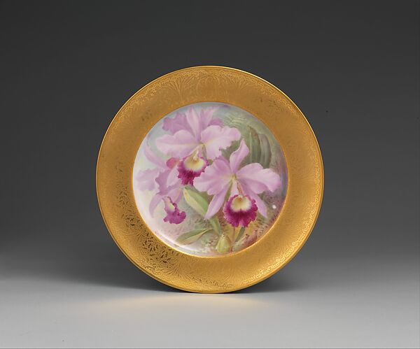 Plate, Lenox, Incorporated (American, Trenton, New Jersey, established 1889), Porcelain, gold ground, American 