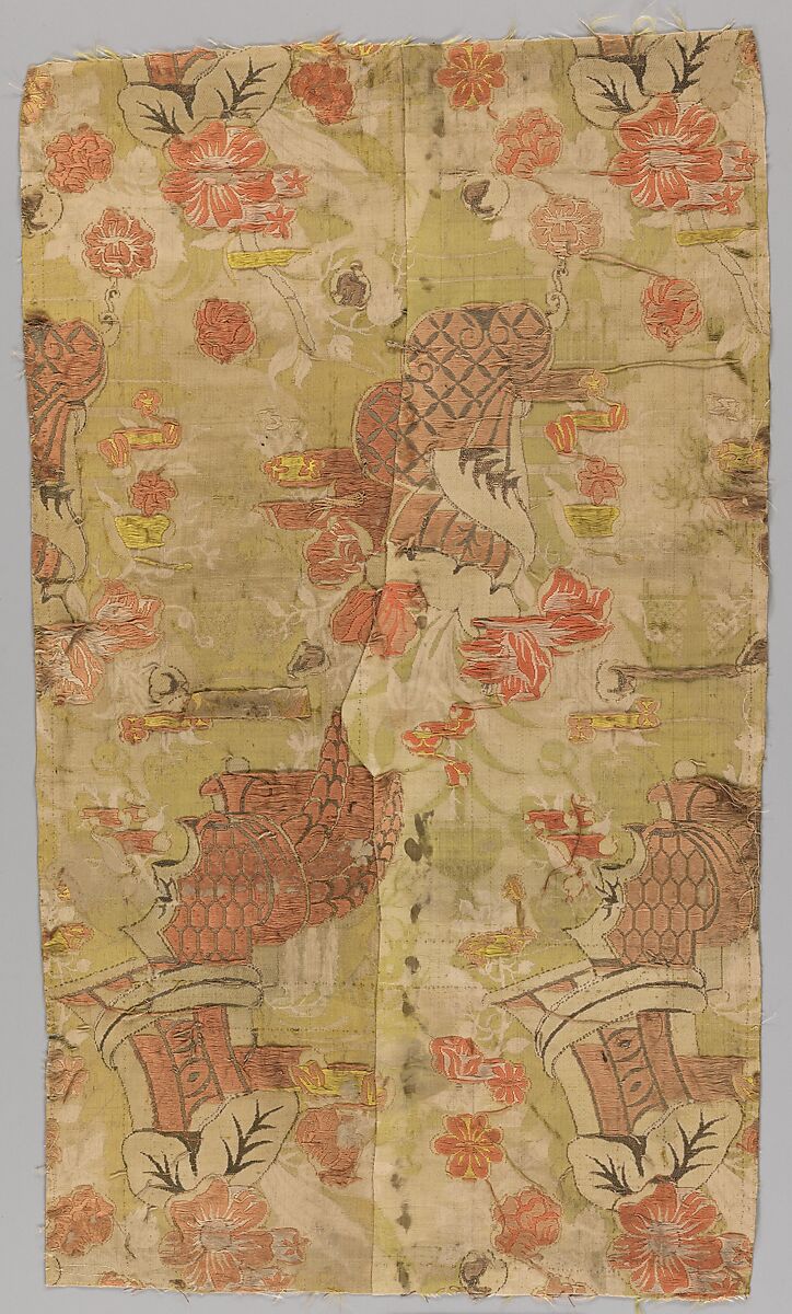 Piece, Silk and metal thread, Italian, Venice