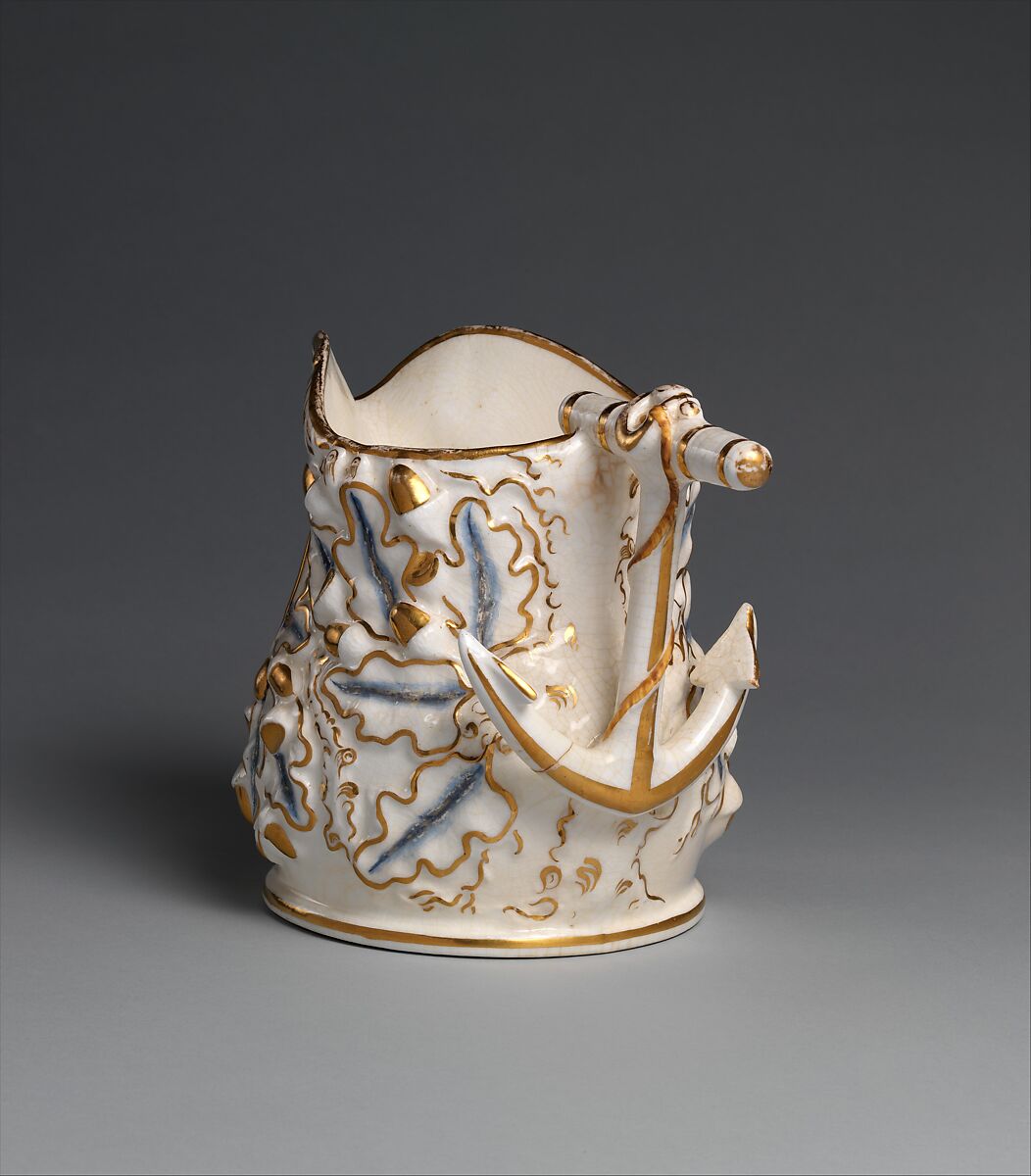 Pitcher, Charles Cartlidge and Company (1848–1856), Porcelain, American