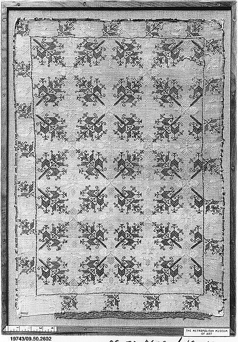 Panel, Silk on linen, Italian