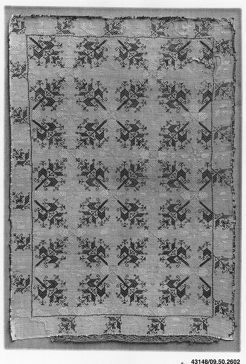 Panel, Silk on linen, Italian 
