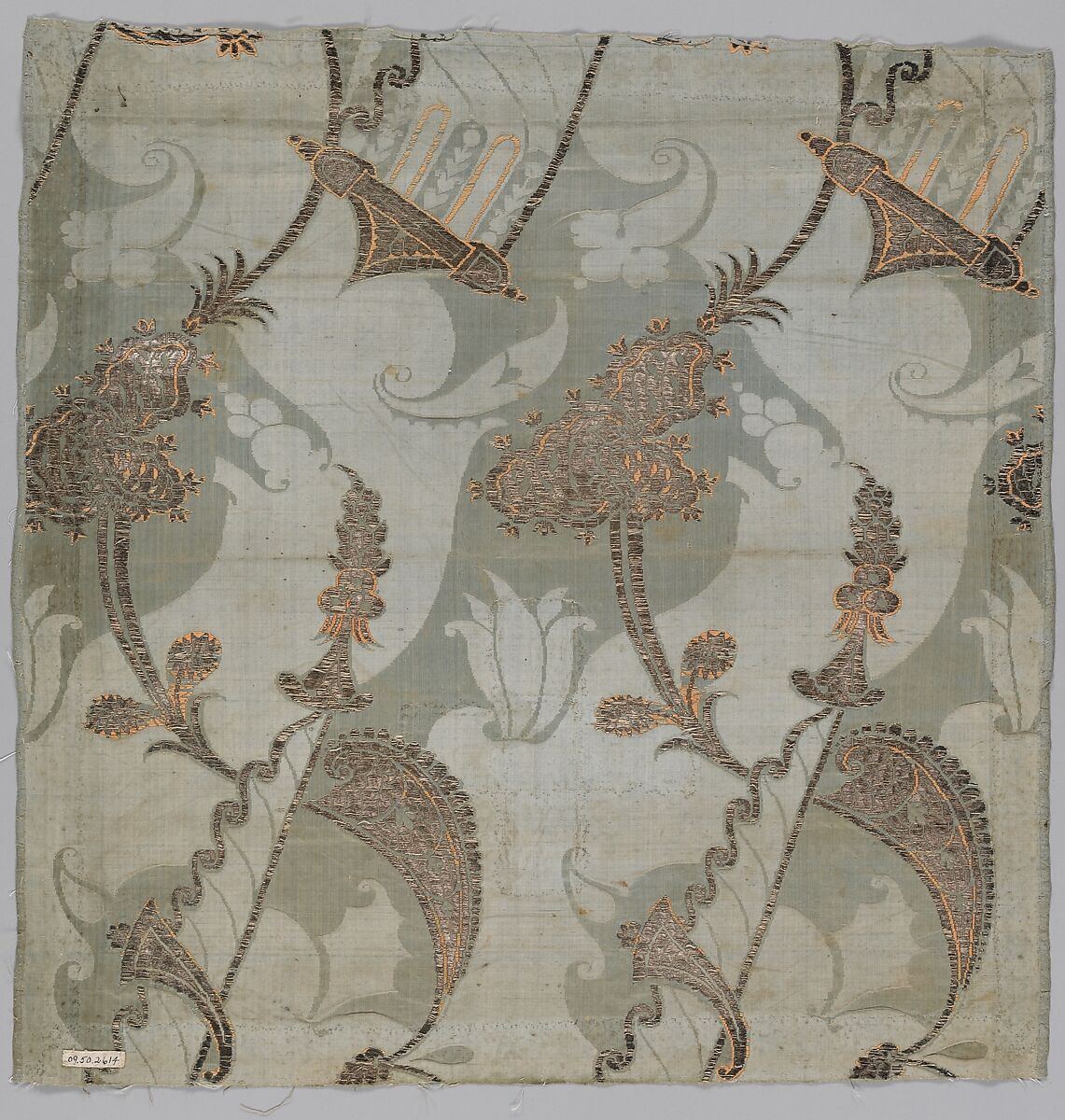 Piece, Silk and metal thread, Italian, Venice 