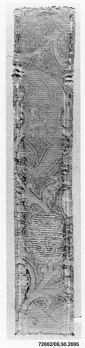 Piece, Silk, hemp and metal thread, Spanish 