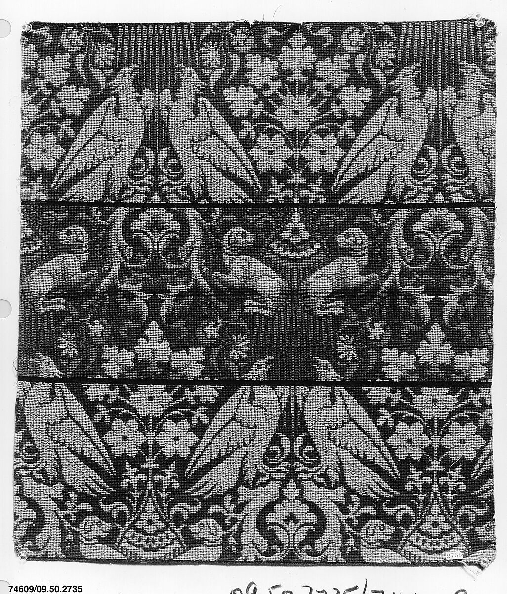 Piece, Wool and cotton, German 