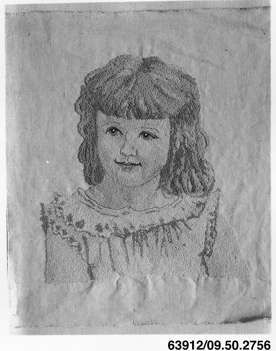 Portrait of a child, Wool on canvas, German