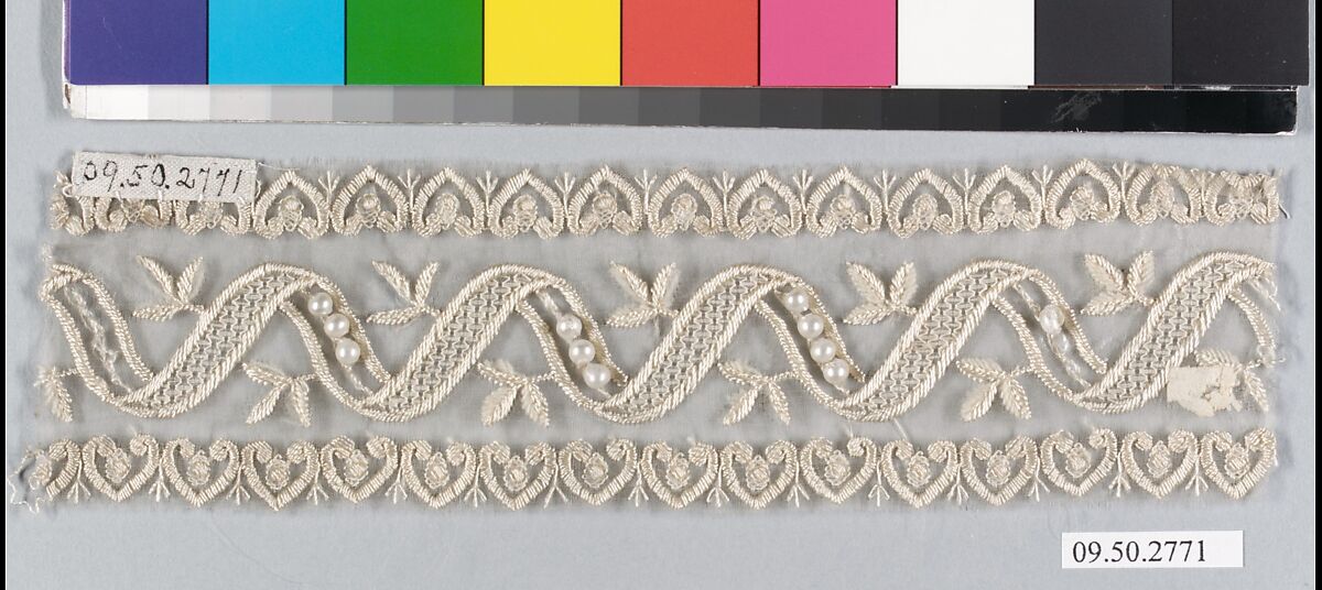 Border, Silk and wool, German
