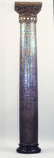 Column, Designed by Louis C. Tiffany (American, New York 1848–1933 New York), Mosaic, plaster, glass, and iron, American 