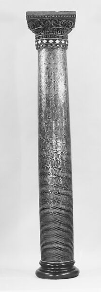 Column, Designed by Louis C. Tiffany (American, New York 1848–1933 New York), Mosaic, plaster, glass, and iron, American