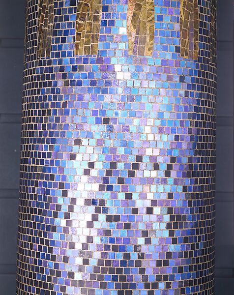Column, Designed by Louis C. Tiffany (American, New York 1848–1933 New York), Mosaic, plaster, glass, and iron, American