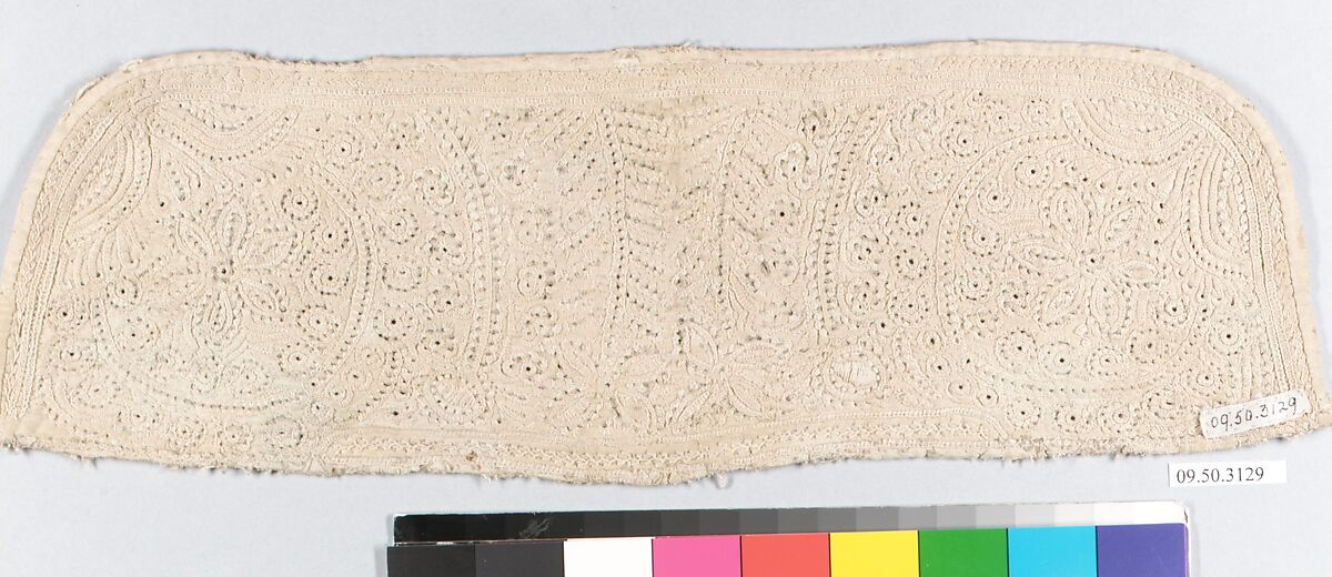 Cap fragment, Linen, Hungarian