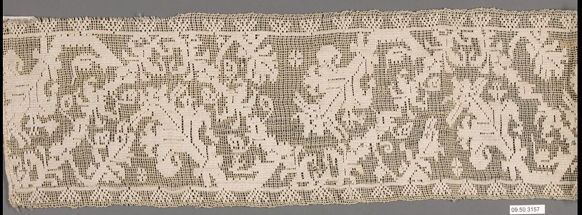Strip, Embroidered net, buratto, punto à rammendo, Italian