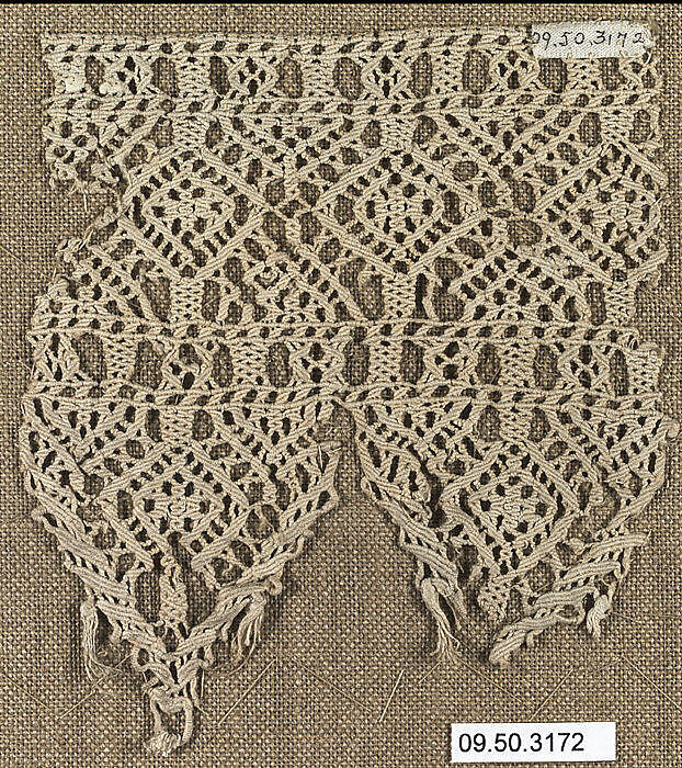 Fragment, Macramé, Italian 